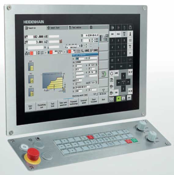 the heidenhain manualp lus 620 control for cnc and cycle lathes