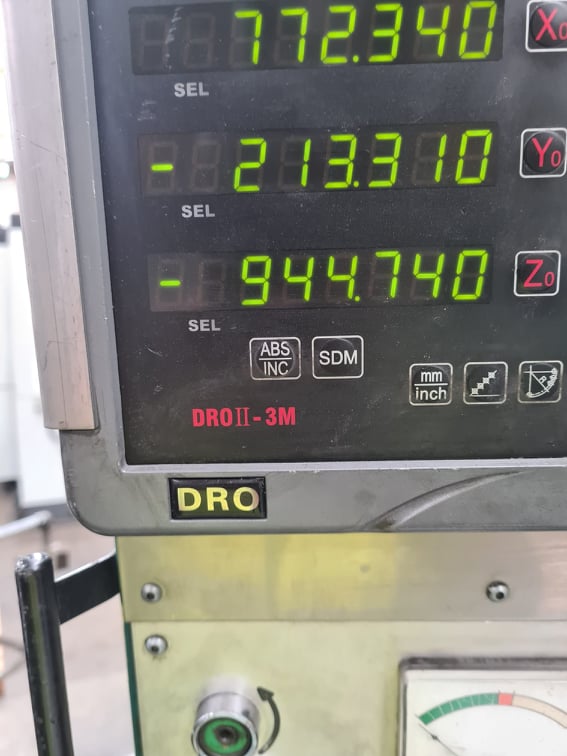 dro display connected to acu-rite senc 150 scale